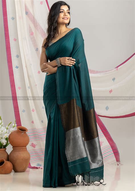 Plain Khati Cottton Saree – Bengali Mallu Wala